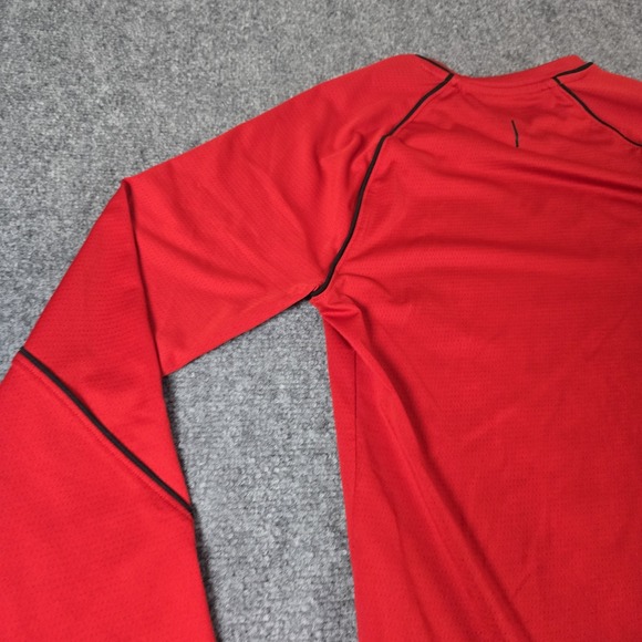 Sports Illustrated Red Long Sleeve Athletic T Shirt Mens Size S Moisture Wicking - Picture 9 of 13